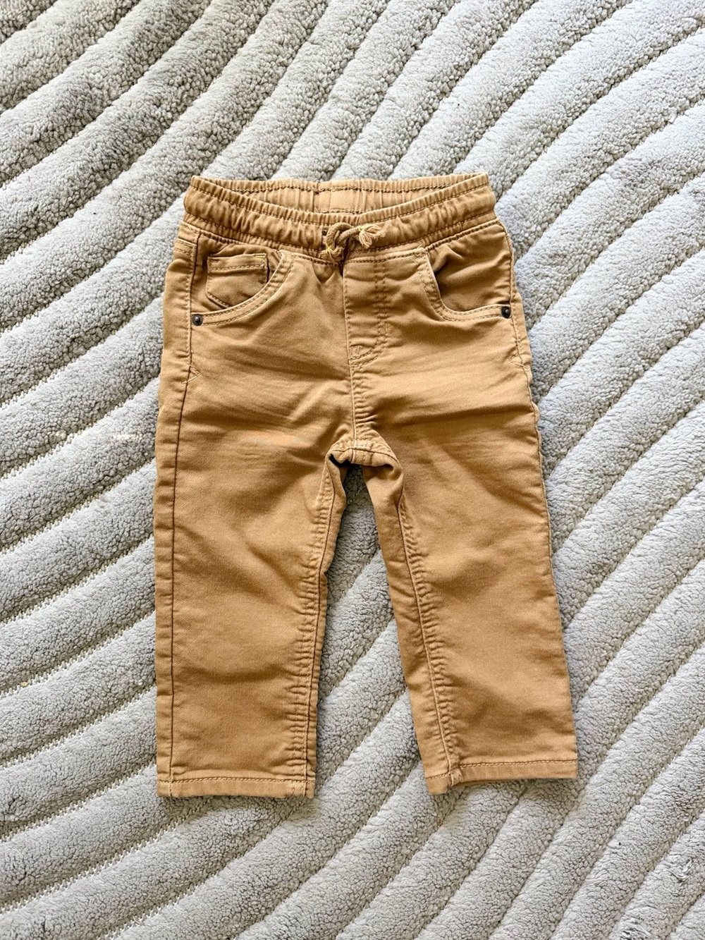 Cat & Jack Toddler Boys Tan Khaki Pull-On Trousers - Size 18M
